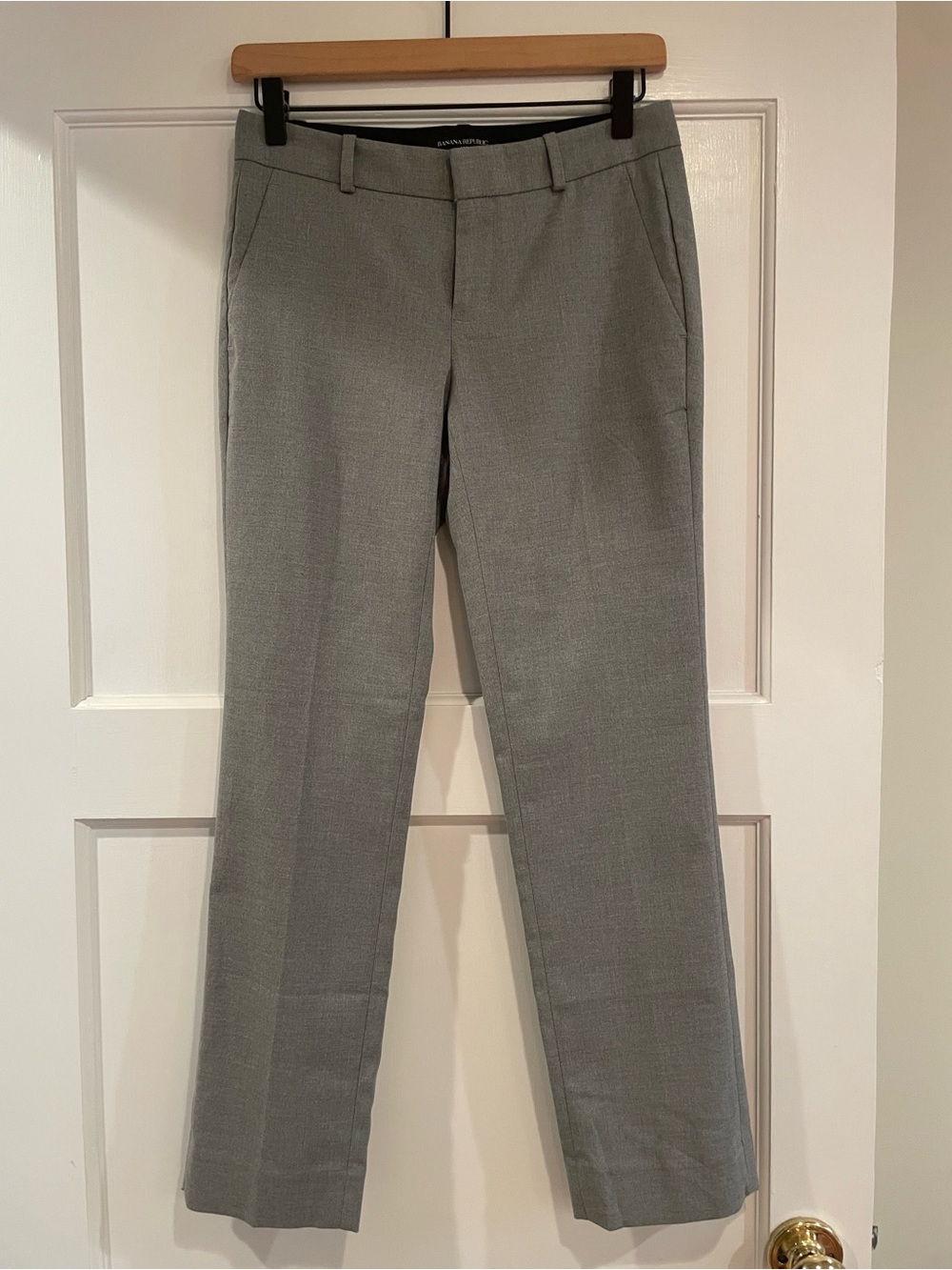 Banana Republic Light Gray womens Dress Pants Sz 0 25in inseam